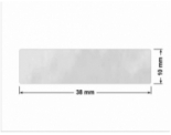 PLOMBA VOID BIAŁA POŁYSK PLASTER MIODU D-452M prostokąt 38x10mm