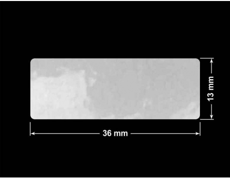PLOMBA VOID BIAŁA POŁYSK PLASTER MIODU D-452M prostokąt 36x13mm