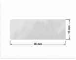 PLOMBA VOID BIAŁA POŁYSK PLASTER MIODU D-452M prostokąt 36x13mm