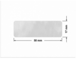 PLOMBA VOID BIAŁA POŁYSK PLASTER MIODU D-452M prostokąt 50x17mm