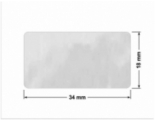 PLOMBA VOID BIAŁA POŁYSK PLASTER MIODU D-452M prostokąt 34x18mm