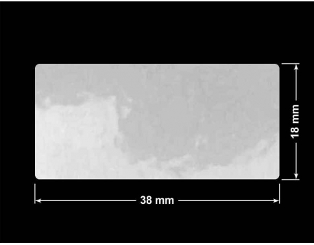 PLOMBA VOID BIAŁA POŁYSK PLASTER MIODU D-452M prostokąt 38x18mm