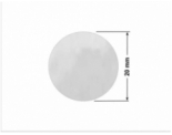 PLOMBA VOID BIAŁA POŁYSK PLASTER MIODU D-452M kółko 20mm