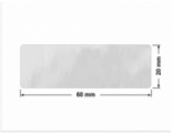 PLOMBA VOID BIAŁA POŁYSK PLASTER MIODU D-452M prostokąt 60x20mm