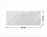 PLOMBA VOID BIAŁA POŁYSK PLASTER MIODU D-452M prostokąt 58x24mm