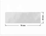 PLOMBA VOID BIAŁA POŁYSK PLASTER MIODU D-452M prostokąt 76x24mm
