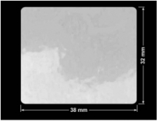 PLOMBA VOID BIAŁA POŁYSK PLASTER MIODU D-452M prostokąt 38x32mm