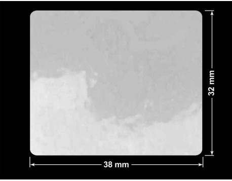 PLOMBA VOID BIAŁA POŁYSK PLASTER MIODU D-452M prostokąt 38x32mm