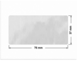 PLOMBA VOID BIAŁA POŁYSK PLASTER MIODU D-452M prostokąt 76x37mm