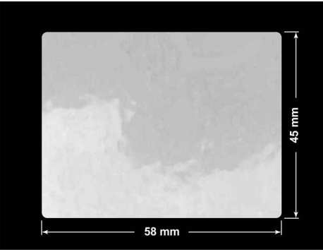 PLOMBA VOID BIAŁA POŁYSK PLASTER MIODU D-452M prostokąt 58x45mm