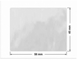 PLOMBA VOID BIAŁA POŁYSK PLASTER MIODU D-452M prostokąt 58x45mm