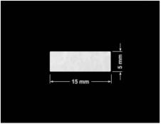PLOMBA VOID BIAŁA POŁYSK PLASTER MIODU D-45KM prostokąt 15x5mm