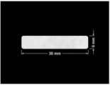 PLOMBA VOID BIAŁA POŁYSK PLASTER MIODU D-45KM prostokąt 30x6mm