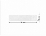 PLOMBA VOID BIAŁA POŁYSK PLASTER MIODU D-45KM prostokąt 30x6mm