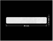 PLOMBA VOID BIAŁA POŁYSK PLASTER MIODU D-45KM prostokąt 38x6mm