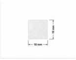 PLOMBA VOID BIAŁA POŁYSK PLASTER MIODU D-45KM kwadrat 10x10mm