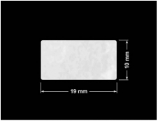 PLOMBA VOID BIAŁA POŁYSK PLASTER MIODU D-45KM prostokąt 19x10mm