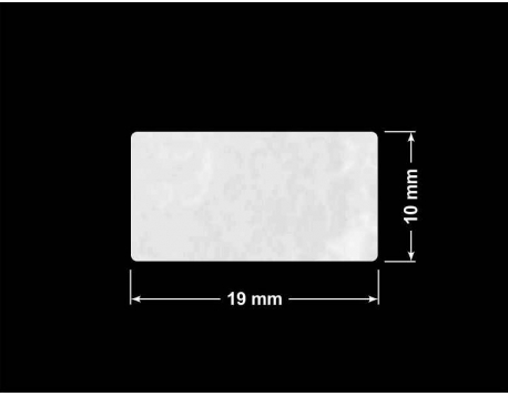 PLOMBA VOID BIAŁA POŁYSK PLASTER MIODU D-45KM prostokąt 19x10mm