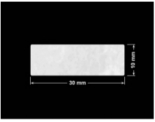 PLOMBA VOID BIAŁA POŁYSK PLASTER MIODU D-45KM prostokąt 30x10mm
