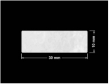 PLOMBA VOID BIAŁA POŁYSK PLASTER MIODU D-45KM prostokąt 30x10mm