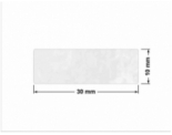 PLOMBA VOID BIAŁA POŁYSK PLASTER MIODU D-45KM prostokąt 30x10mm