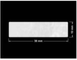 PLOMBA VOID BIAŁA POŁYSK PLASTER MIODU D-45KM prostokąt 38x10mm