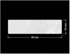 PLOMBA VOID BIAŁA POŁYSK PLASTER MIODU D-45KM prostokąt 38x10mm