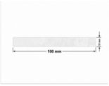 PLOMBA VOID BIAŁA POŁYSK PLASTER MIODU D-45KM prostokąt 100x10mm