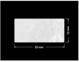 PLOMBA VOID BIAŁA POŁYSK PLASTER MIODU D-45KM prostokąt 25x12mm