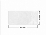 PLOMBA VOID BIAŁA POŁYSK PLASTER MIODU D-45KM prostokąt 25x12mm