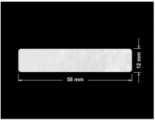 PLOMBA VOID BIAŁA POŁYSK PLASTER MIODU D-45KM prostokąt 58x12mm