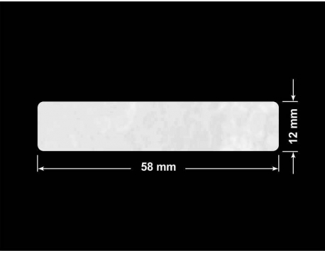 PLOMBA VOID BIAŁA POŁYSK PLASTER MIODU D-45KM prostokąt 58x12mm