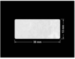 PLOMBA VOID BIAŁA POŁYSK PLASTER MIODU D-45KM prostokąt 30x13mm