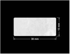 PLOMBA VOID BIAŁA POŁYSK PLASTER MIODU D-45KM prostokąt 30x13mm