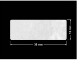 PLOMBA VOID BIAŁA POŁYSK PLASTER MIODU D-45KM prostokąt 36x13mm