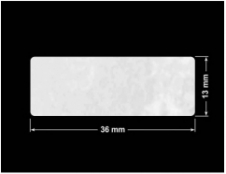 PLOMBA VOID BIAŁA POŁYSK PLASTER MIODU D-45KM prostokąt 36x13mm