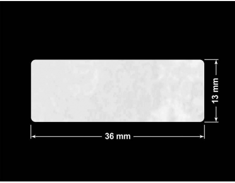PLOMBA VOID BIAŁA POŁYSK PLASTER MIODU D-45KM prostokąt 36x13mm