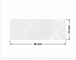 PLOMBA VOID BIAŁA POŁYSK PLASTER MIODU D-45KM prostokąt 36x13mm