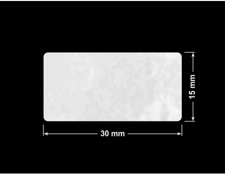 PLOMBA VOID BIAŁA POŁYSK PLASTER MIODU D-45KM prostokąt 30x15mm