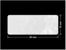 PLOMBA VOID BIAŁA POŁYSK PLASTER MIODU D-45KM prostokąt 38x15mm