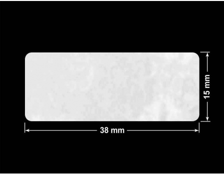 PLOMBA VOID BIAŁA POŁYSK PLASTER MIODU D-45KM prostokąt 38x15mm