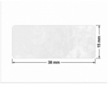 PLOMBA VOID BIAŁA POŁYSK PLASTER MIODU D-45KM prostokąt 38x15mm