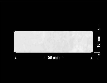 PLOMBA VOID BIAŁA POŁYSK PLASTER MIODU D-45KM prostokąt 58x16mm