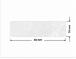 PLOMBA VOID BIAŁA POŁYSK PLASTER MIODU D-45KM prostokąt 58x16mm