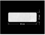 PLOMBA VOID BIAŁA POŁYSK PLASTER MIODU D-45KM prostokąt 50x17mm