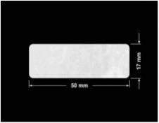 PLOMBA VOID BIAŁA POŁYSK PLASTER MIODU D-45KM prostokąt 50x17mm