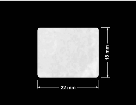 PLOMBA VOID BIAŁA POŁYSK PLASTER MIODU D-45KM prostokąt 22x18mm