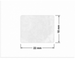 PLOMBA VOID BIAŁA POŁYSK PLASTER MIODU D-45KM prostokąt 22x18mm