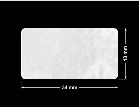 PLOMBA VOID BIAŁA POŁYSK PLASTER MIODU D-45KM prostokąt 34x18mm