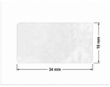 PLOMBA VOID BIAŁA POŁYSK PLASTER MIODU D-45KM prostokąt 34x18mm